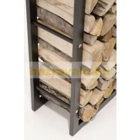 Beltéri dizájnos tűzifa tartó állvány keret 100 x 60 x 25 cm