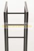 Indoor firewood burning support stand frame industrial - industrial style 150 x 60 x 25 cm