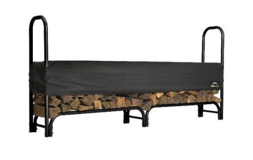 Firewood storage + tarpaulin set firewood storage size 241 x 35 x 122cm