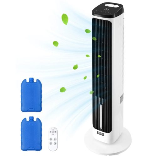 Toronyventilátor párásítással 308x1017 mm 24 órás időzítő 7,1m/s távirányítóval