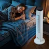 Toronyventilátor párologtatásos hűtéssel 6,7 m/s 60W 12 órás időzített ventilátor távirányítóval