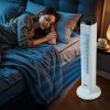 Toronyventilátor párologtatásos hűtéssel 6,7 m/s 60W 12 órás időzített ventilátor távirányítóval