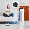 Toronyventilátor párologtatásos hűtéssel 6,7 m/s 60W 12 órás időzített ventilátor távirányítóval