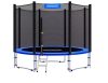 Children's garden trampoline Ø183 cm with 50 kg capacity reinforced safety net and ladder 