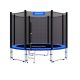 Children's garden trampoline Ø183 cm with 50 kg capacity reinforced safety net and ladder 