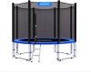 Children's XL garden trampoline Ø366 cm with 150 kg capacity reinforced safety net and ladder 