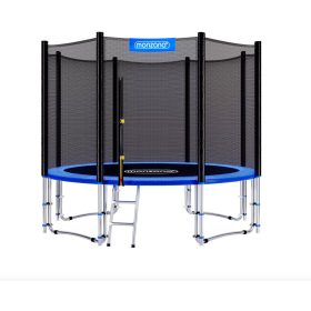   Gyerek XL kerti trambulin Ø366 cm 150 kg teherbírású megerősített biztonsági hálóval és létrával 