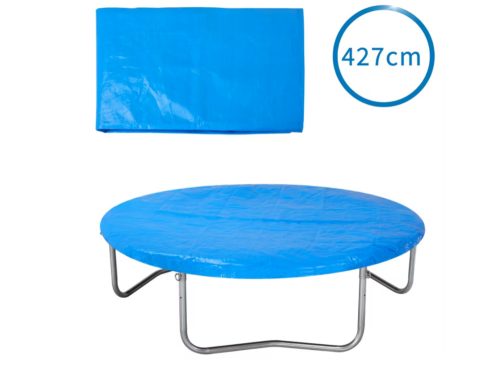 Trampoline protective cover Ø427 cm Trampoline accessory part in blue tear-resistant