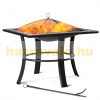 Mobile fire pit, stove mosaic 76x76cm