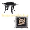 Mobile fire pit, stove mosaic 76x76cm