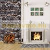 Metal firewood shelf 100x40x25 cm for indoor and outdoor use 