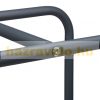 Metal firewood shelf 100x40x25 cm for indoor and outdoor use 