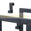 Firewood storage with 2 shelves 100x40x30 cm for indoor and outdoor use 