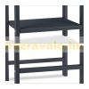 Firewood storage with 2 shelves 100x40x30 cm for indoor and outdoor use 