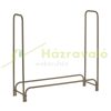 Firewood stand with tarpaulin 122x250x30 cm firewood holder frame firewood holder