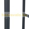 Metal firewood shelf 150x40x25 cm for indoor and outdoor use 