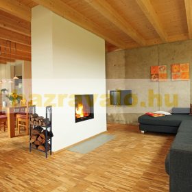   Tűzifa tároló 2 polccal 150x40x30 cm beltéri és kültéri használatra 