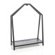 Folding firewood holder 58x24x78 cm decorative indoor metal firewood holder