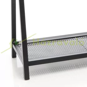   Összecsukható tűzifatartó 58x24x78 cm dekoratív beltéri fém tűzifatároló