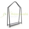 Folding firewood holder 78x24x118 cm decorative indoor metal firewood holder