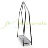 Folding firewood holder 78x24x118 cm decorative indoor metal firewood holder