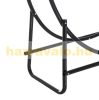 Firewood storage firewood stand round, steel in black color