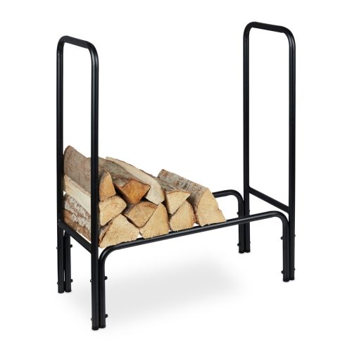 Firewood stand made of robust steel 85x72x30 cm firewood holder frame firewood holder