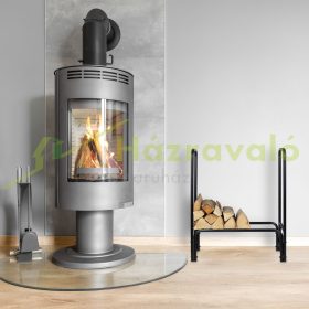   Tűzifa állvány robusztus acélból 85x72x30 cm tűzifa tartó keret tűzifatartó