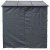 Protective cover for firewood storage 180x176 cm, with front and back walls, made of weatherproof, durable polyester