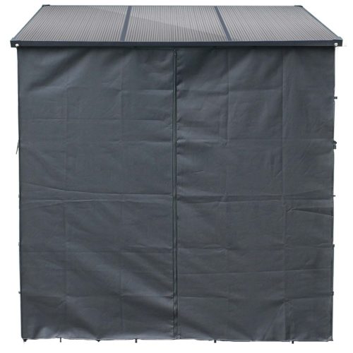 Protective cover for firewood storage 180x176 cm, with front and back walls, made of weatherproof, durable polyester