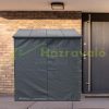 Protective cover for firewood storage 180x176 cm, with front and back walls, made of weatherproof, durable polyester