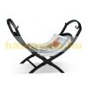 Firewood storage basket with carrying bag foldable 40 liters