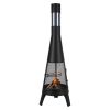 Kerti kályha 508x1495 mm aztekkemence stílusú kültéri kandalló grillezővel 