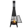 Kerti kályha 508x1495 mm aztekkemence stílusú kültéri kandalló grillezővel 