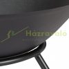Mobile fire pit 23x57 cm rustic cast iron fire bowl garden fire pit outdoor fuel for garden terrace veranda