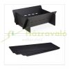 Mobile fire pit 30x74x66 cm black modern solid steel garden fire bowl outdoor fire pit for terrace or veranda