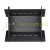 Mobile fire pit 30x74x66 cm black modern solid steel garden fire bowl outdoor fire pit for terrace or veranda