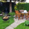 Mobile fire pit 60 cm diameter black rustic cast iron garden fire bowl for outdoor burning patio porch