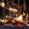 Mobile fire pit 60 cm diameter black rustic cast iron garden fire bowl for outdoor burning patio porch