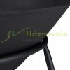 Mobile fire pit 60 cm diameter black rustic cast iron garden fire bowl for outdoor burning patio porch