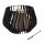 Mobile fire pit 40x60 cm stylish curved black steel garden fire pit basket outdoor burner