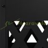 Mobile fire pit 53x40x40 cm decorative black steel garden fire pit basket outdoor fire pit for garden terrace veranda