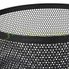 Mobile fire pit 53x44 cm rustic mesh black steel garden fire pit basket outdoor burner