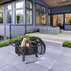   Mobil tűzrakó 53x76 cm modern fekete acél kerti tűzrakó kültéri tüzelő kertbe teraszra verandára