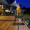 Mobile fire pit 56x56x45 cm black garden fire pit outdoor fire pit for terrace veranda