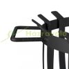 Mobile fire pit 57x56x47.5 cm modern black steel garden fire pit basket outdoor fire pit for garden terrace veranda