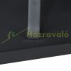 Mobile fire pit 57x56x47.5 cm modern black steel garden fire pit basket outdoor fire pit for garden terrace veranda