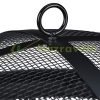 Mobile fire pit 58x62 cm black decorative lattice garden fire pit for outdoor burning terrace for veranda