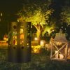Mobile fire pit 60x37 cm decorative black steel garden fire pit basket outdoor burner