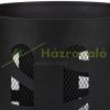 Mobile fire pit 60x37 cm decorative black steel garden fire pit basket outdoor burner